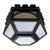 Vintage Art Deco Style Geometric Flush Mount Ceiling Light Milk Glass For Sale