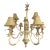 Vintage 9-Light Coastal Chinoiserie Style Monkey Chandelier With Rawhide Shades For Sale