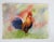 Rustic European Small Contemporary Rooster Watercolor Painting For Sale - Image 3 of 3