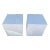 Postmodern White Textured Plaster Cube Side Tables-Pair For Sale