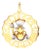 Chantecler Capri 18k Two Tone Large Logo Diamond Frog Prince Charm For Sale