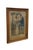 Victorian Antique French Hand Colored Lithograph 'Le Cadeau' Romance Courting Scene Framed For Sale - Image 3 of 11