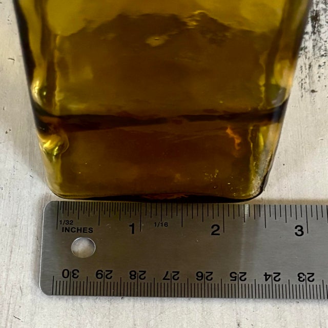 Mid-Century Amber Apothecary Bottle For Sale - Image 12 of 12