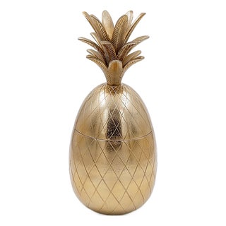 Vintage Hollywood Regency Pineapple Ice Bucket, 1970s For Sale