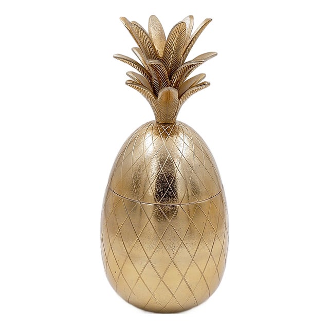 Vintage Hollywood Regency Pineapple Ice Bucket, 1970s For Sale
