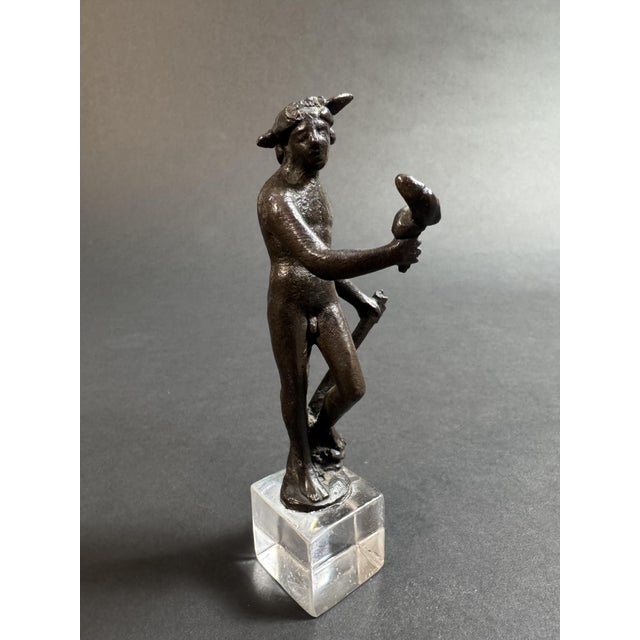 Small Florentine Bronze Sculpture Depicting a Satyr, 1500s For Sale - Image 11 of 11