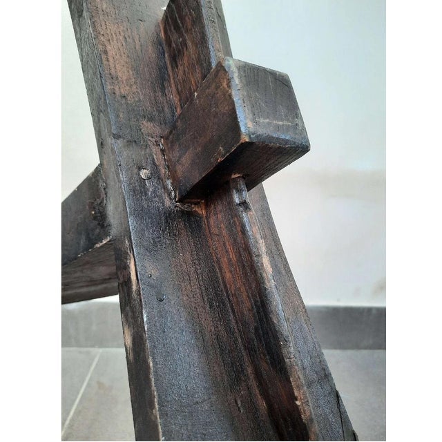 Wood Milking Chair, 1980s For Sale - Image 13 of 15