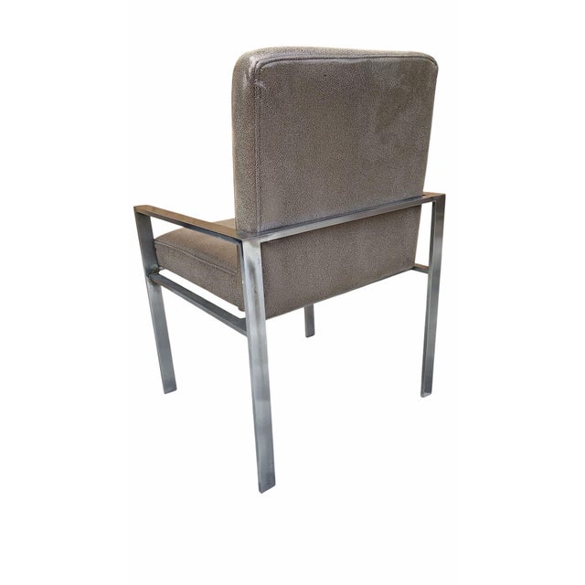 Metal Mid Century Modern Harvey Probber Style Chairs Newly Reupholstered - Pair For Sale - Image 7 of 11
