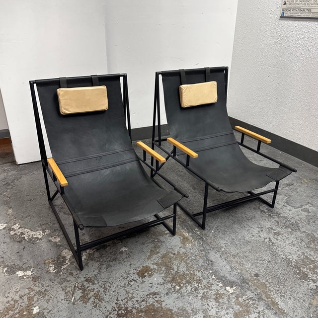 Modern Four Hands Judson Sling Chairs, Pair For Sale - Image 3 of 12