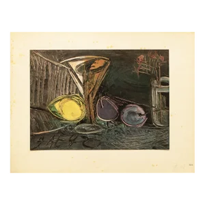 1940s After Pablo Picasso "Still Life", Limited Edition Period Offset Lithograph