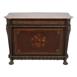 French Louis XVI Style Bronze Mounted Commode For Sale
