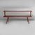 Art Deco Italian Bench in Red Wood, 1930s For Sale - Image 3 of 18