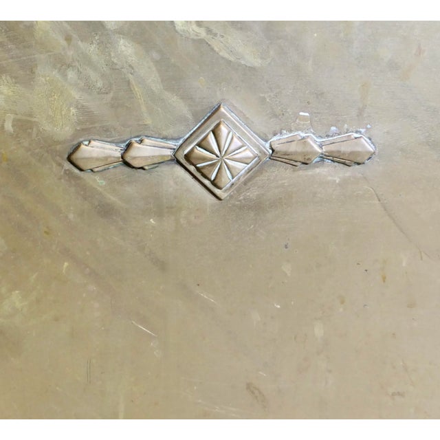 Gold Art Deco Brass Fire Screen For Sale - Image 8 of 8