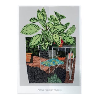 Jonas Wood Flower Chair Poster For Sale