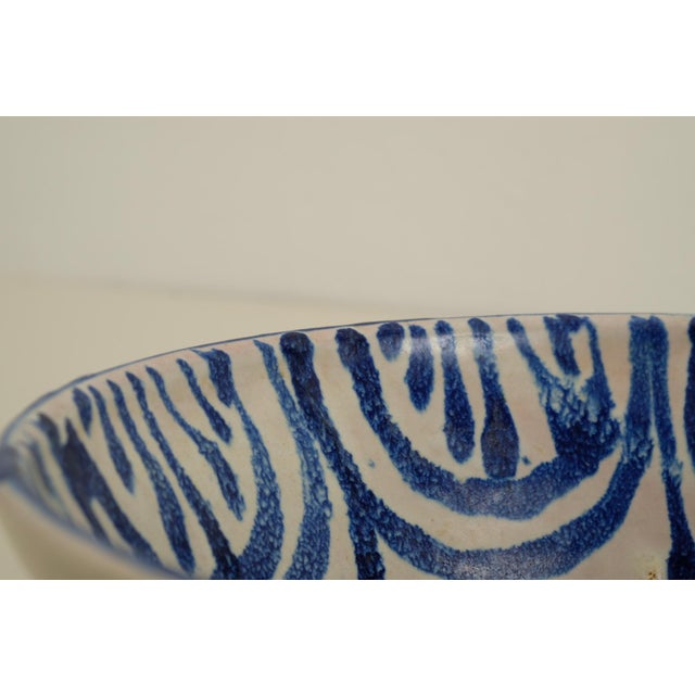 Blue Danish Studio Ceramic Bowl, 1960s For Sale - Image 8 of 9