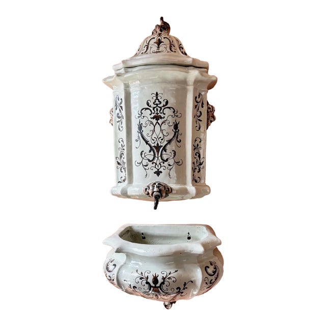 Italian Ceramic Lavabo For Sale