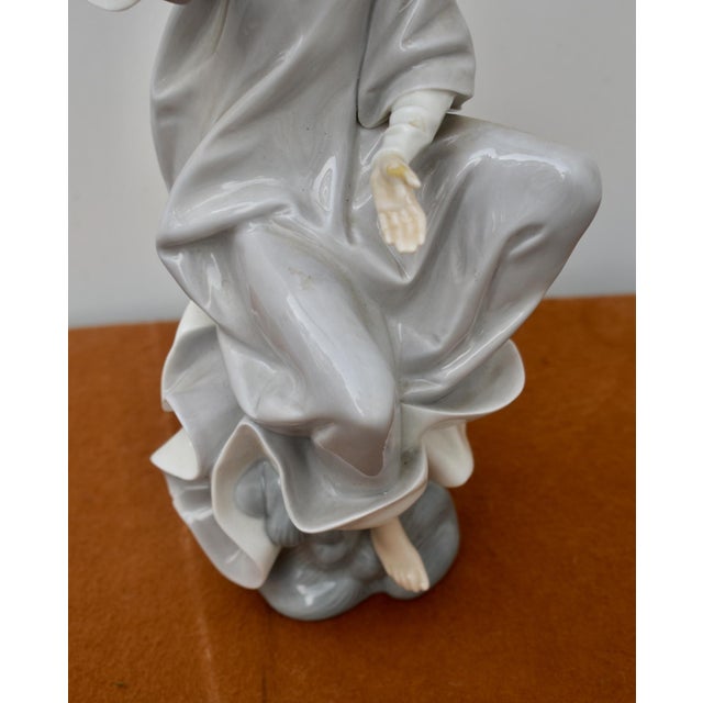 1970s Lladro Porcelain Angel Figurine Retired 1976 Vintage Spain For Sale - Image 5 of 13