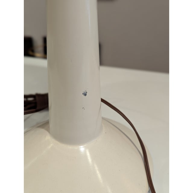 Mid-Century Modern 1960s Space Age Pierced Metal Table Lamp For Sale - Image 3 of 9