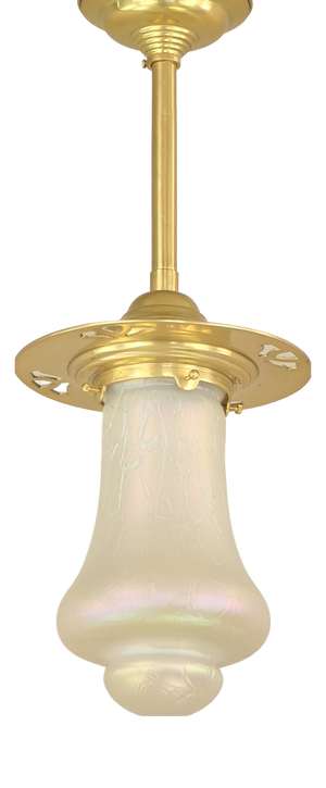 Vintage Brass Pendant Light, 1920