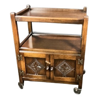 Afternoon Tea Trolley in Oak, 1960 For Sale
