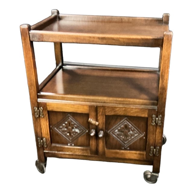 Afternoon Tea Trolley in Oak, 1960 For Sale