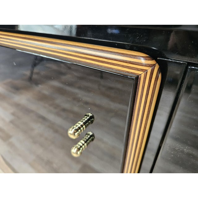 Sideboard in Black Lacquered Wood by Pierre Cardin, 1970 For Sale - Image 12 of 18