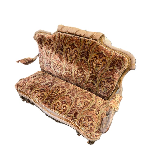 Original condition, with velvet and trim. Gorgeous.