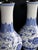 Royal Blue Large Pair Chinese Blue & White Bottle-Form Lamps For Sale - Image 8 of 8