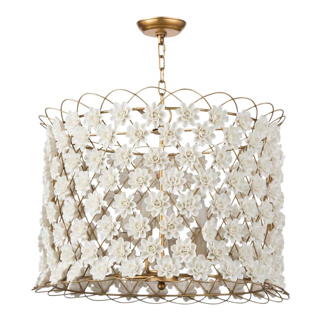 Regina Andrew Alice Porcelain Flower Chandelier For Sale