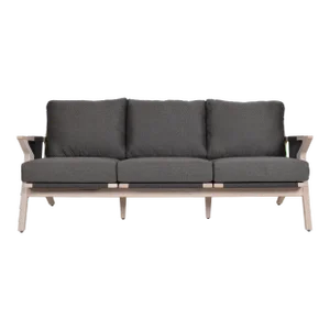 Woodbridge Furniture Bellevue Outdoor Sofa, Weathered Teak Finish