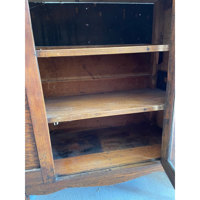 Wood 1920s Cabinet Curio Book Shelf Radio Phonograph For Sale - Image 7 of 11