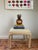Vintage American Drew Pencil Reed Ribbon Footstool For Sale - Image 4 of 9