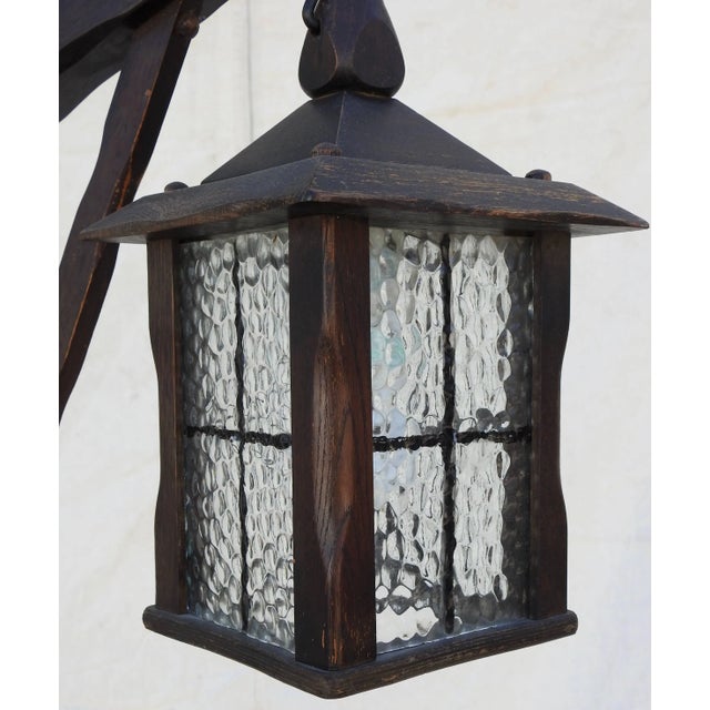 1950s Mission Style Arts & Crafts Wooden Floor Lamp For Sale - Image 5 of 11