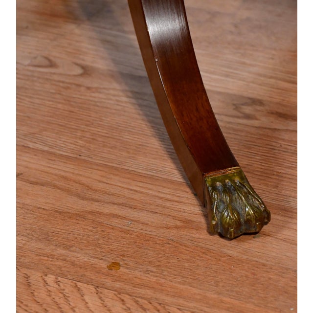 Neoclassical 1930 Regency Neoclassical Style Mahogany TwoTier EndTables Schmieg & Kotzian For Sale - Image 3 of 18