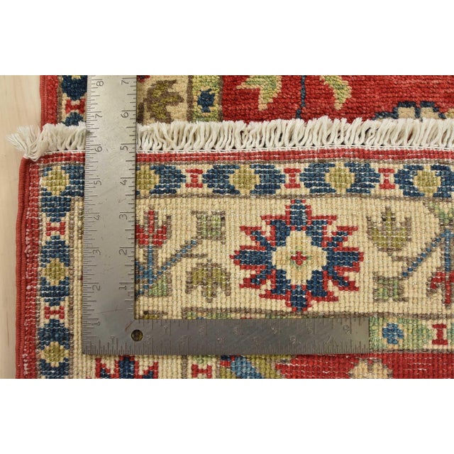Kazak Runner 2’8” X 8’3” Red Wool Traditional Hand-Knotted Oriental Rug For Sale - Image 12 of 12