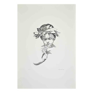Sigfrido Oliva, Boy, 1980s, Etching For Sale