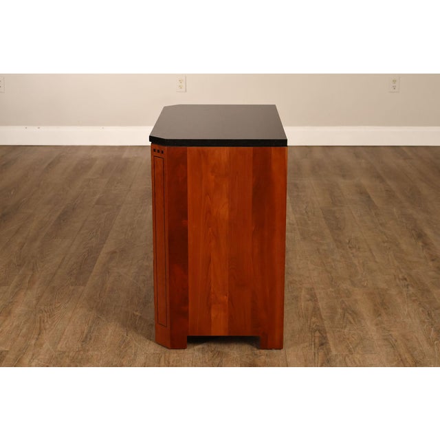 Stickley 21st Century Collection Pair of Granite Top Cherry Nightstands For Sale - Image 17 of 18