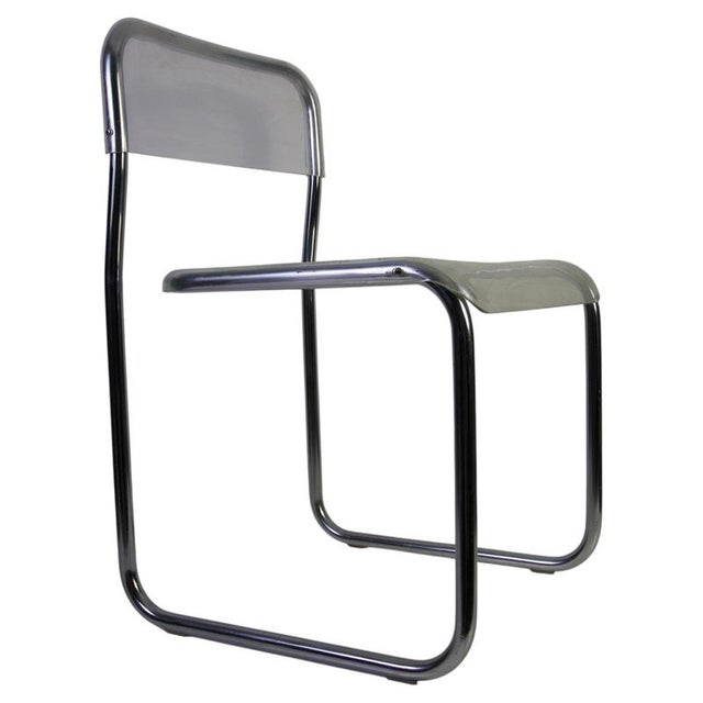 Chrome and Acrylic Glass Chair, Germany, 1970s For Sale - Image 11 of 11