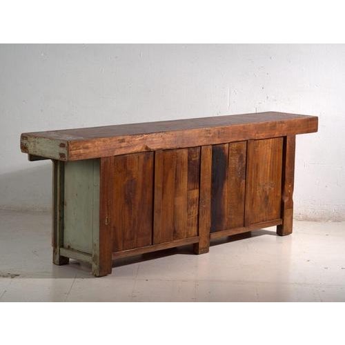 Antique Altar Sideboard in Lacquered Pine, China, 1900 For Sale - Image 12 of 14
