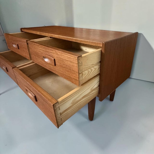 Brown Mid-Century Modern Danish Teak Chest of Drawers, 1960s For Sale - Image 8 of 9