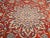 Vintage Room Size Persian Isfahan Rug, Handwoven Floral Pattern, Red & Blue, 9’ X 12’ For Sale - Image 10 of 12