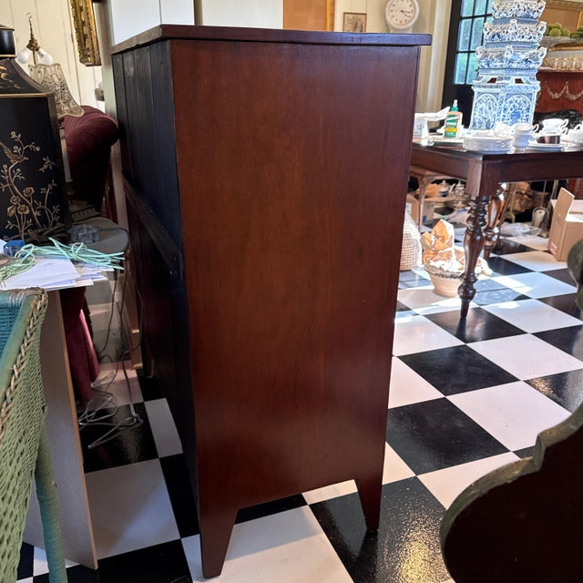 Handsome Large 18th Century Antique Cherry Hepplewhite Tall Dresser For Sale - Image 4 of 11