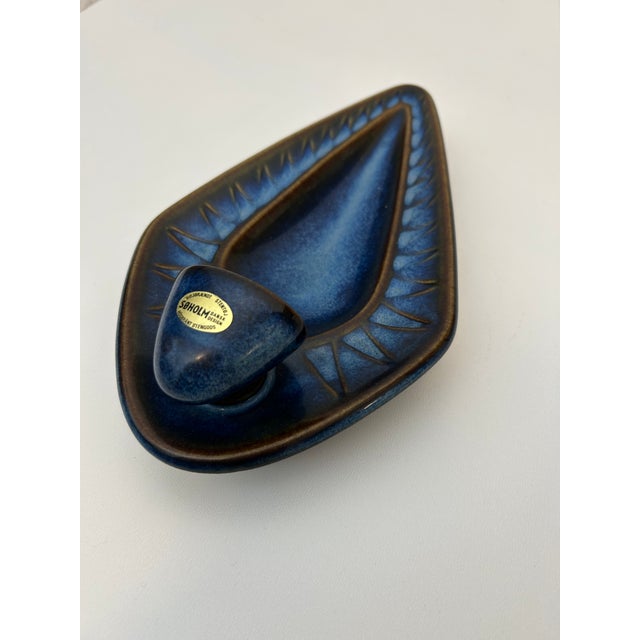 Ceramic Candleholder from Søholm, 1960, in Flawless conditions. Designed 1960 to 1969 This piece has an attribution mark,...