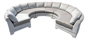 Vintage Thayer Coggin for Milo Baughman Semi-Circular 3-Piece Sectional Sofa