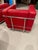 Pair Of. Chrome and Red Leather Club Chair in the Style of Le Corbusier For Sale - Image 11 of 13
