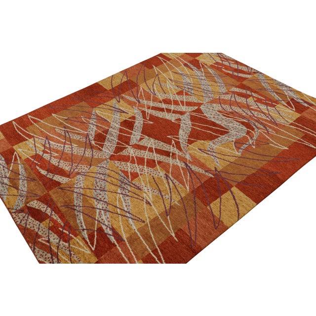 Hand-knotted in wool, this 9×12 rug is from the modern Scandinavian rug collection by Rug & Kilim. On the Design: This...