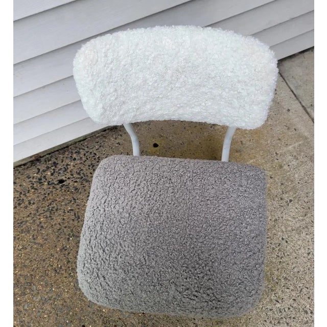 Metal Steelcase Furry 1950s Industrial Office Chair Conversion For Sale - Image 7 of 11