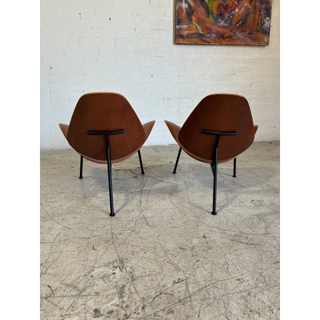 Brown Modern Sculpted Wooden "Kram" Lounge Chairs by Thomas Pedersen For Sale - Image 8 of 8