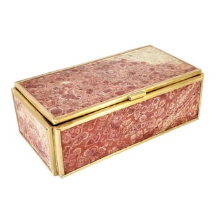 Jewelry Keepsake Box Bird's Eye Rhyolite Gemstone For Sale