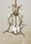 Victorian Mid 20th Century Reclaimed Brass Crystal Central Cluster Chandelier For Sale - Image 3 of 10